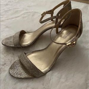 Michael Kors Sparkly Gold Heals Size 8.5